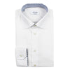 Eton - Contemporary Fit Micro Print Detail Shirt in White - Nigel Clare