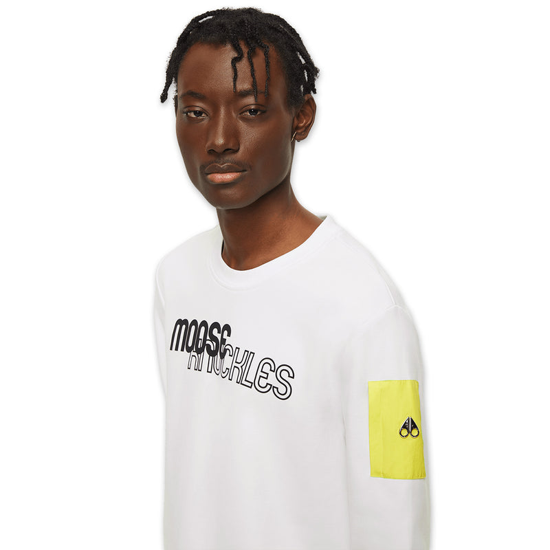 Moose Knuckles - Transit Sweatshirt in White - Nigel Clare