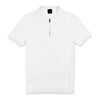 Pal Zileri - Knitted Silk/Cotton Polo Shirt in Natural - Nigel Clare