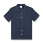 PS Paul Smith - Casual Fit SS Linen Shirt in Navy - Nigel Clare