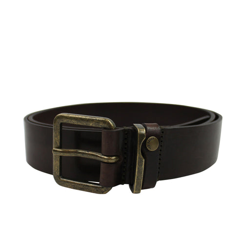 Ted Baker - Katchup Leather Belt in Chocolate - Nigel Clare