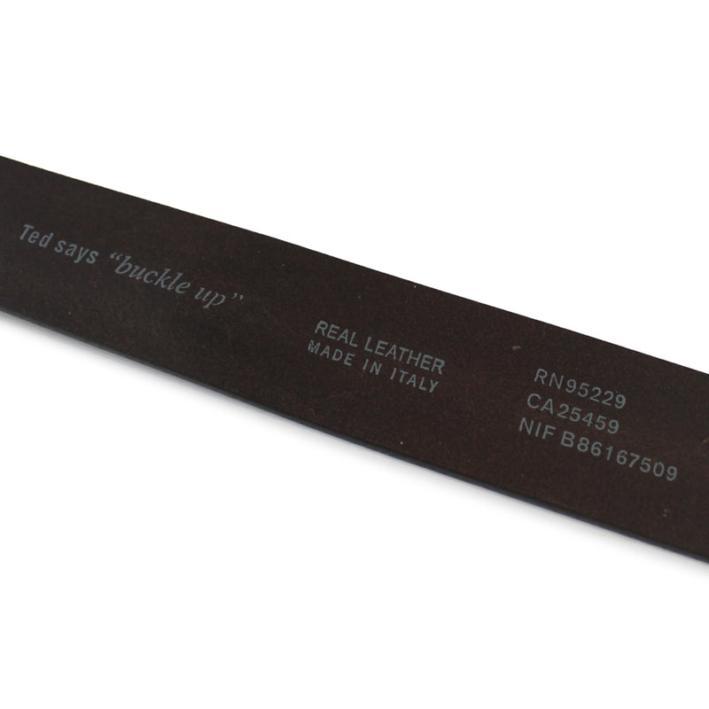 Ted Baker - Katchup Leather Belt in Chocolate - Nigel Clare