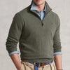 Polo Ralph Lauren - Merino Quarter-Zip Sweater in Green - Nigel Clare