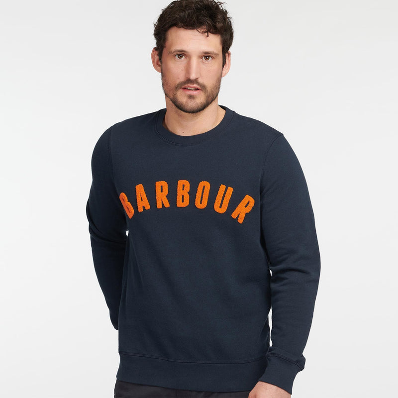 Barbour - Preppy Logo Sweatshirt in Navy - Nigel Clare