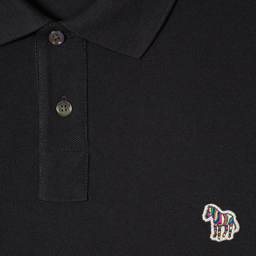 PS Paul Smith - Reg Fit LS Polo Shirt in Black - Nigel Clare