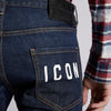 DSQUARED2 - Icon Dark Wash Jeans in Navy - Nigel Clare