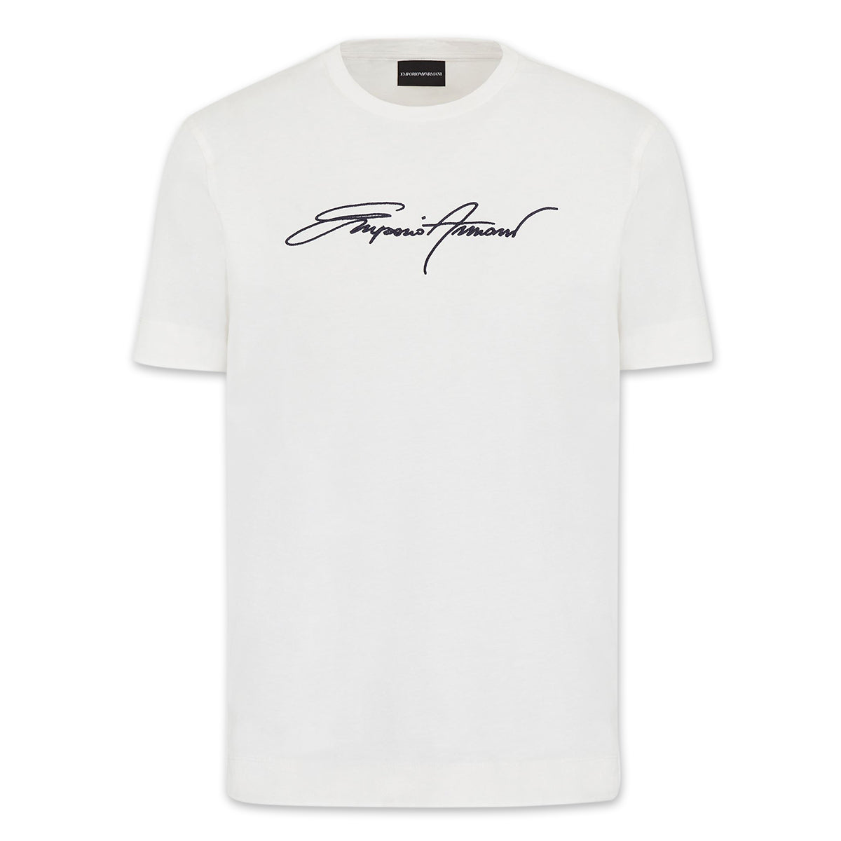 T-shirts Giorgio Armani - Logo signature jersey T-shirt - 3YST56SJP4Z0100