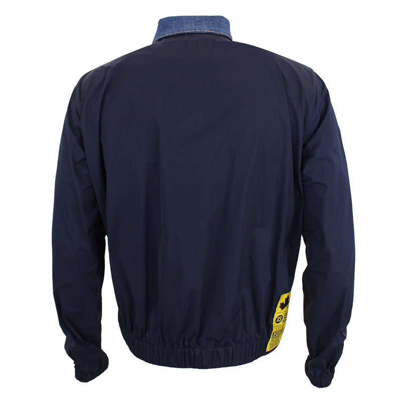 DSQUARED2 - Nylon Layered Dan Denim Jacket in Blue - Nigel Clare