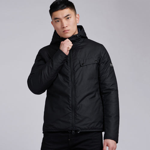 Barbour Intl - Vision Wax Jacket in Black - Nigel Clare