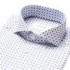 Eton - Super Slim Fit Shirt in White & Navy Details - Nigel Clare