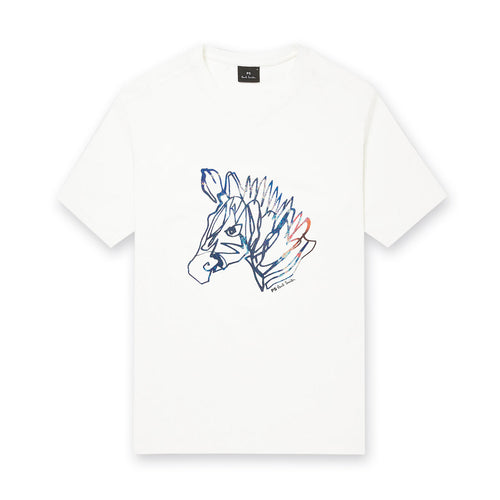 Paul Smith - Dreamscape Zebra T-Shirt in Off White - Nigel Clare