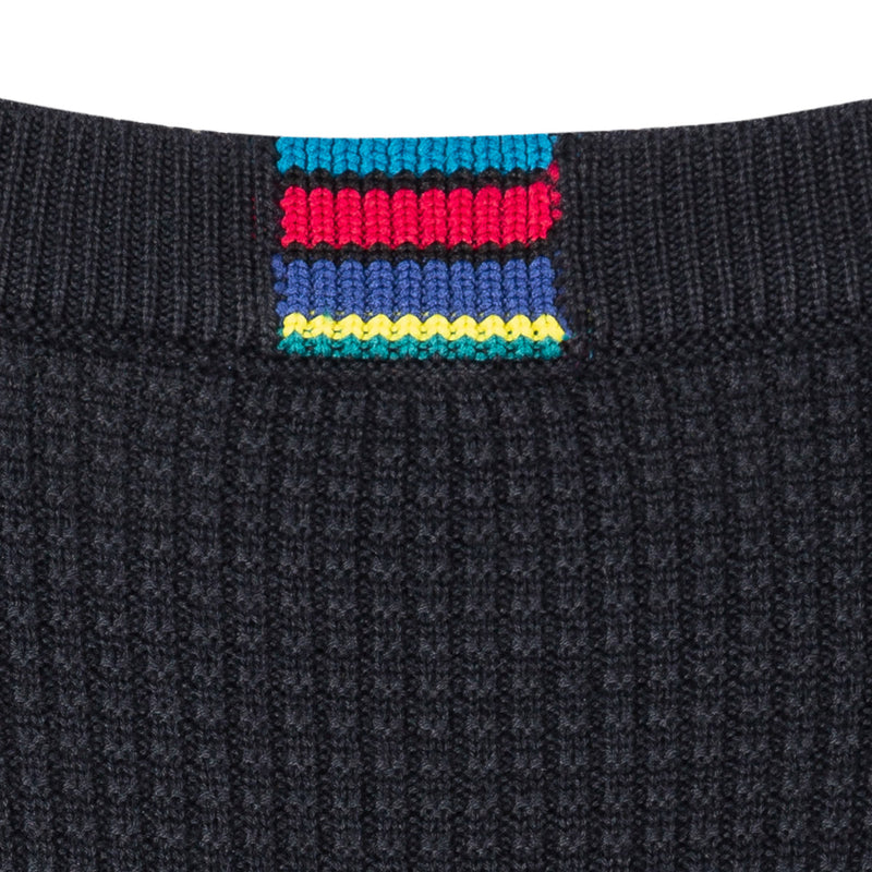 PS Paul Smith - Waffle Knit Jumper in Navy - Nigel Clare
