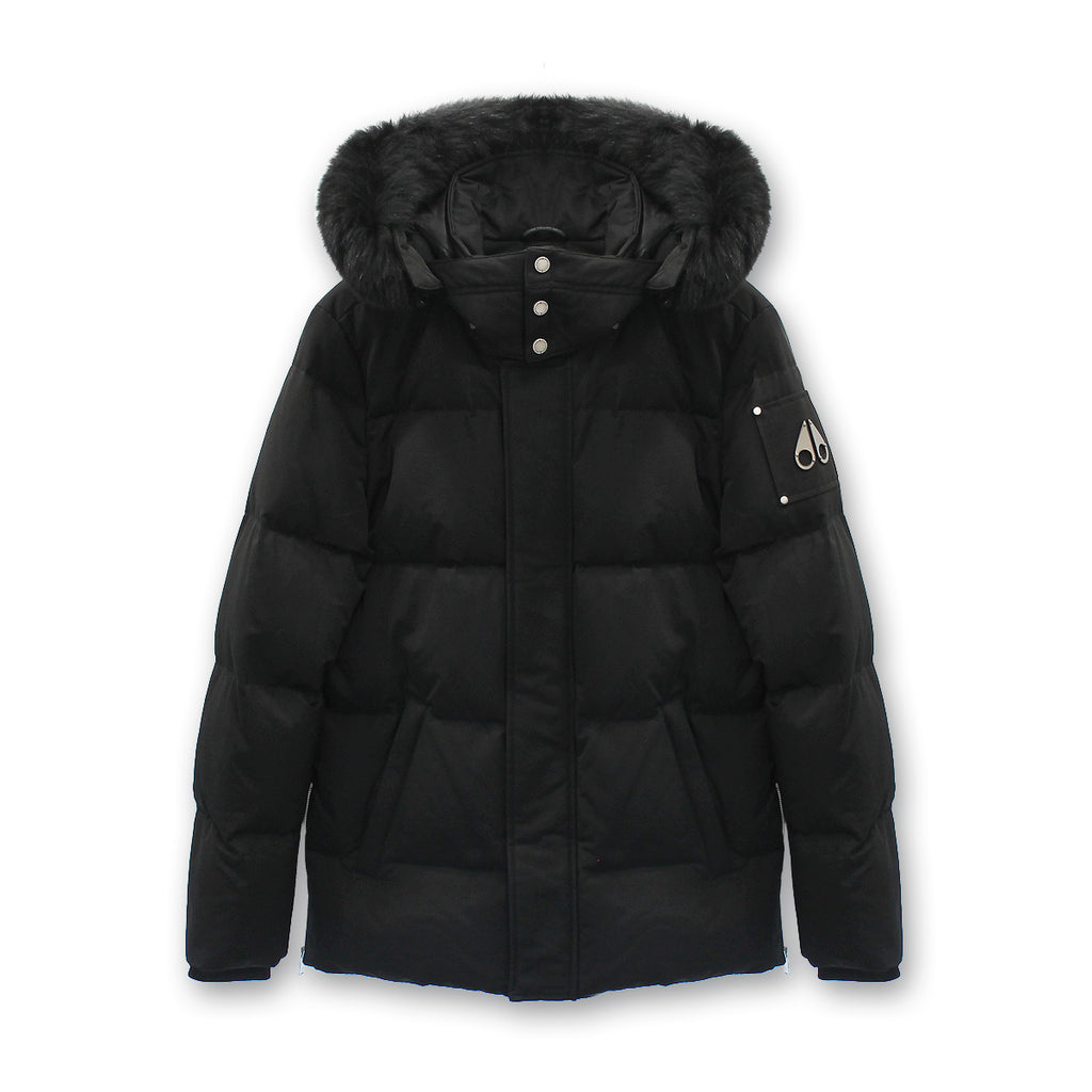 Moose Knuckles - Richardson Fur Hooded Parka Jacket in Black - Nigel Clare