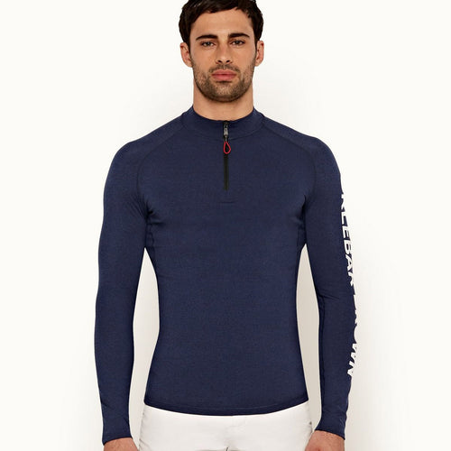 Orlebar Brown - Bray Adventure Half Zip in Navy - Nigel Clare