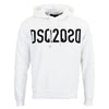DSQUARED2 - DSQ2 Logo Hooded Sweatshirt in White - Nigel Clare
