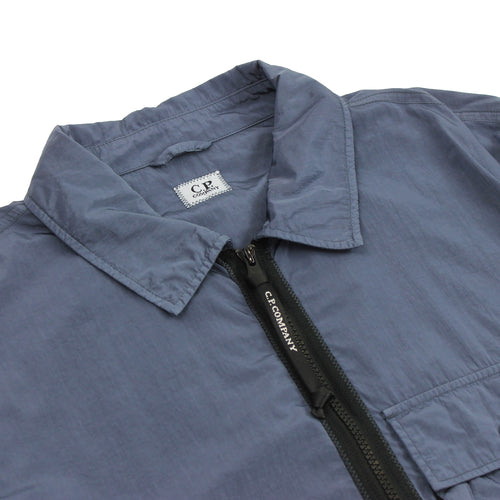 C.P Company - Chrome Overshirt In Blue Steel - Nigel Clare