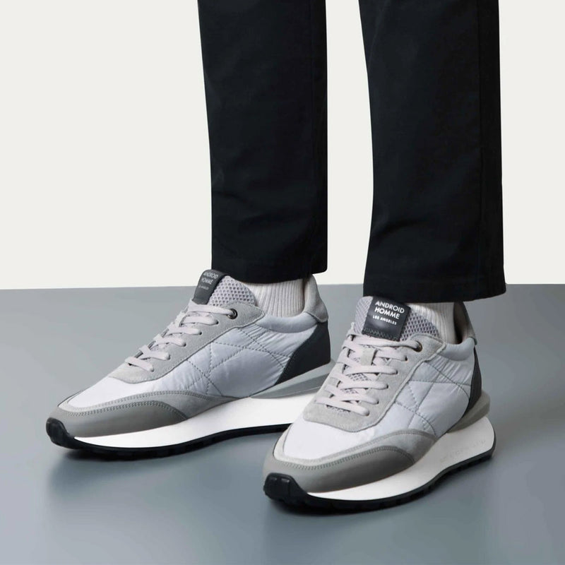 Android Homme - Marina Del Rey Ripstop Trainers in Grey - Nigel Clare