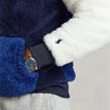 Polo Ralph Lauren - Sherpa Fleece Hoodie in Navy/Blue/Cream - Nigel Clare