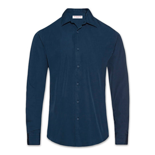 Orlebar Brown - Giles GD Tailored Fit Shirt in Blue Slate - Nigel Clare