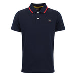 Paul & Shark - Tipped Collar Polo Shirt in Navy & Red - Nigel Clare