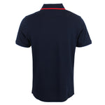Paul & Shark - Tipped Collar Polo Shirt in Navy & Red - Nigel Clare