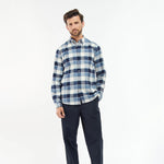 Barbour - Valley Tailored Fit Shirt in Blue - Nigel Clare