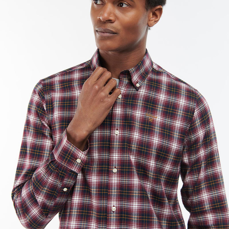 Barbour - Portland Tailored Fit Shirt in Port - Nigel Clare