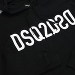 DSQUARED2 - DSQ2 Logo Hooded Sweatshirt in Black - Nigel Clare