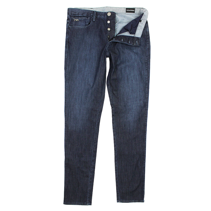 Emporio Armani - J11 1D85Z Skinny Fit Jeans in Blue Wash - Nigel Clare