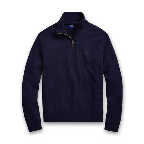 Polo ralph lauren merino half zip jumper Clearance