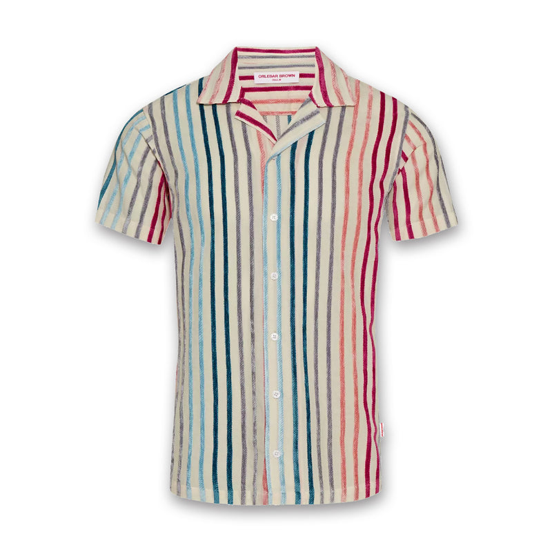 Orlebar Brown - Hibbert Stripe Shirt in Multi - Nigel Clare