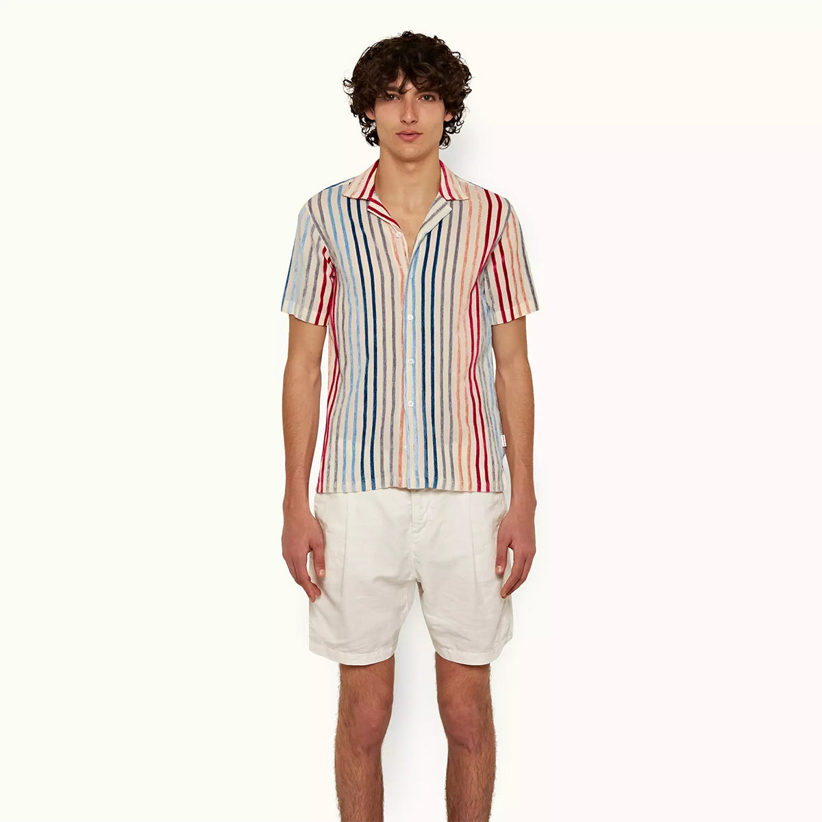 Orlebar Brown - Hibbert Stripe Shirt in Multi | Nigel Clare