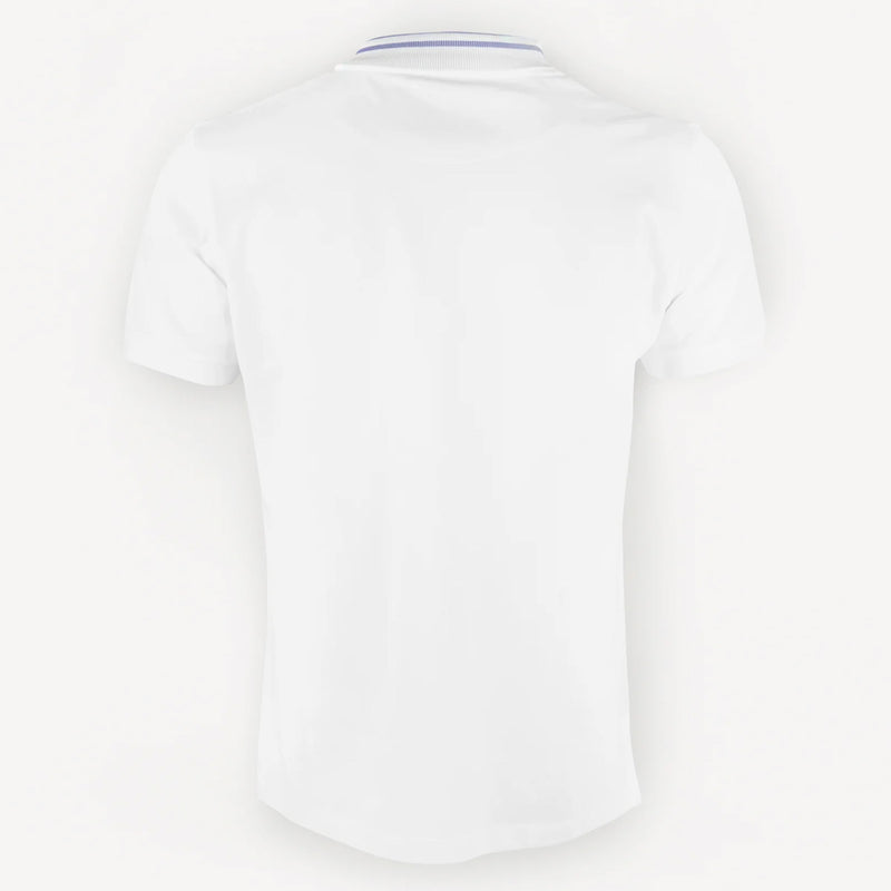 Vivienne Westwood - Striped Collar Polo in White - Nigel Clare