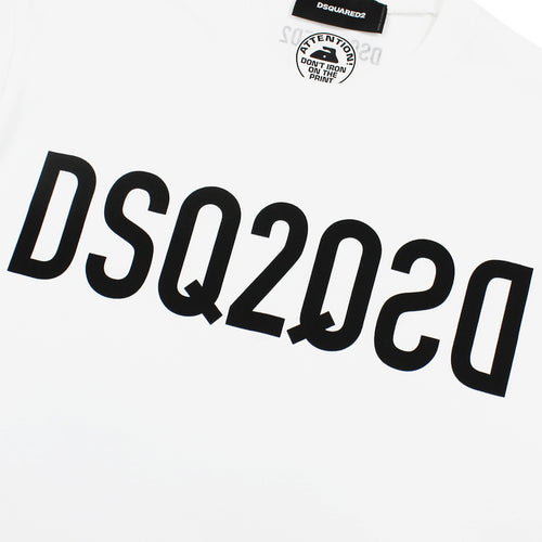 DSQUARED2 - DSQ2 Logo T-Shirt in White - Nigel Clare