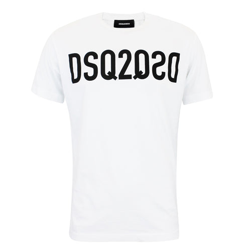 DSQUARED2 - DSQ2 Logo T-Shirt in White - Nigel Clare