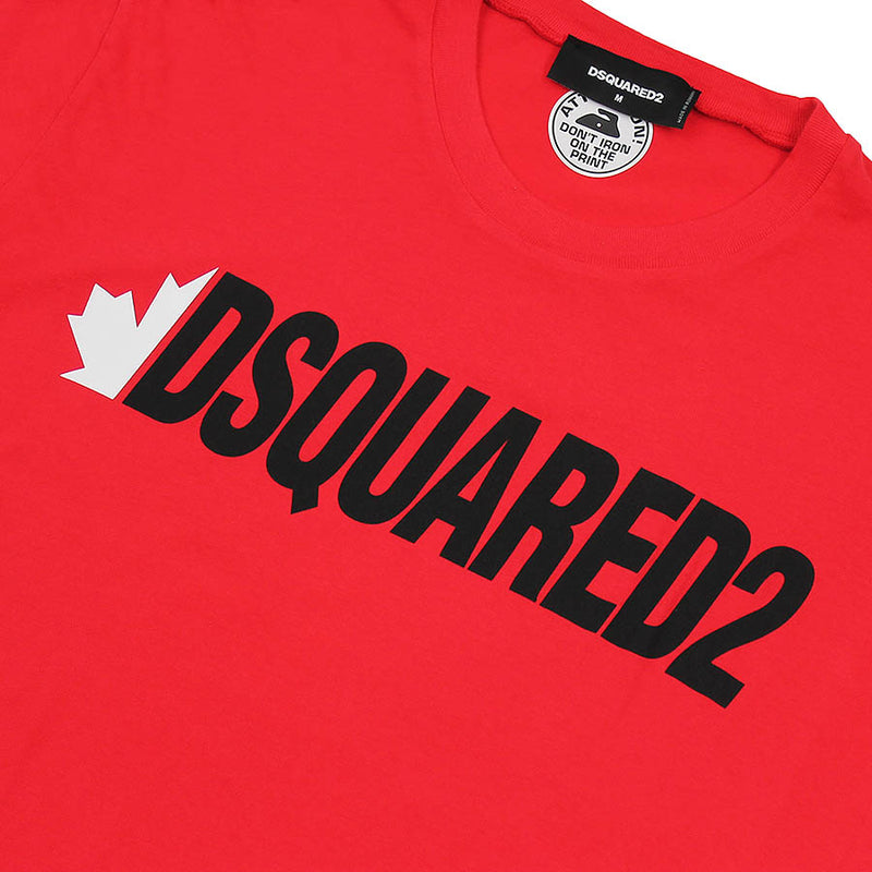 DSQUARED2 - Logo T-Shirt in Red - Nigel Clare