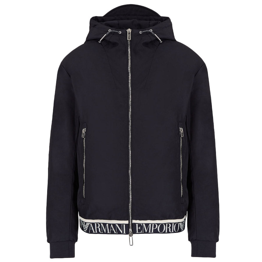 Emporio Armani - Blouson Hooded Jacket with Logo tape in