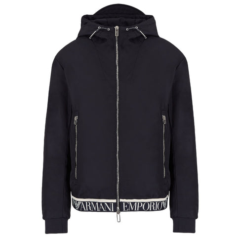 Emporio Armani - Blouson Hooded Jacket with Logo tape in