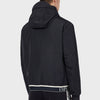 Emporio Armani - Blouson Hooded Jacket with Logo tape in Navy - Nigel Clare