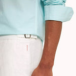 Orlebar Brown - Norwich Linen Shorts in White - Nigel Clare