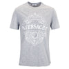 Versace Collection - Graphic Logo Print T-Shirt in Grey Melange - Nigel Clare
