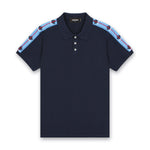 DSQUARED2 - Leaf Tape Polo Shirt in Navy - Nigel Clare