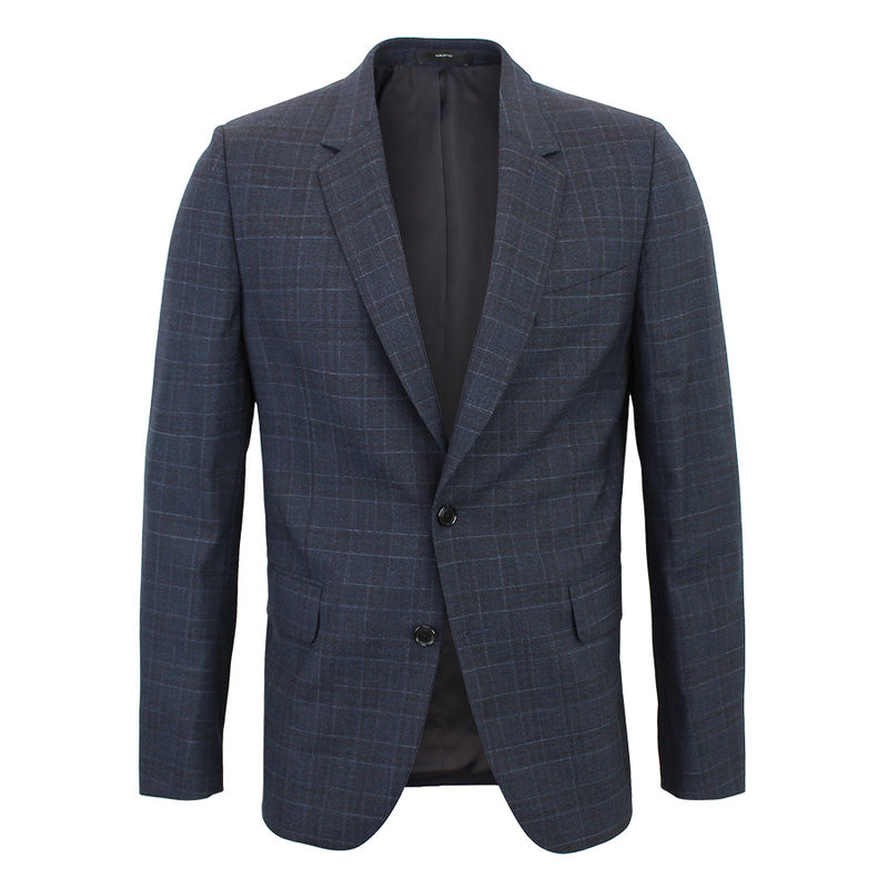 Paul Smith - Soho Tailored Fit Loro Piana Navy/Brown Check Suit 