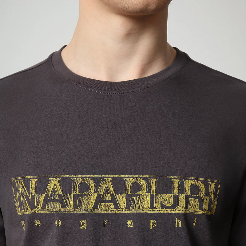 Napapijri - Sallar T-Shirt in Dark Grey - Nigel Clare