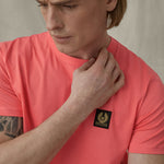 Belstaff - Short Sleeved T-Shirt in Flare Pink - Nigel Clare