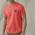 Belstaff - Short Sleeved T-Shirt in Flare Pink - Nigel Clare