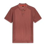 Ted Baker - BUMP Knitted Polo Shirt in Pink - Nigel Clare