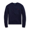 Polo Ralph Lauren - Cable Knit Jumper in Navy - Nigel Clare