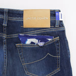 Jacob Cohen - M06 Nick Mid Wash Jeans with Beige Badge - Nigel Clare