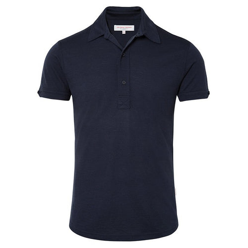 Orlebar Brown - Sebastian Merino Polo Shirt in Navy - Nigel Clare